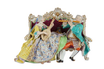 Lot 9 - After J J Kaendler, a late 19th to early 20th...