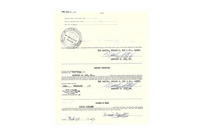 Lot 129 - Karloff (Boris) Landlord's report of lease for...