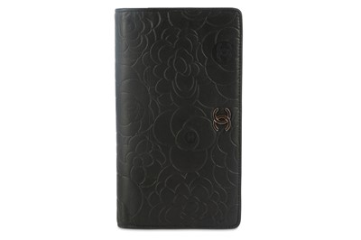 Lot 624 - Chanel Camellia Bi-Fold Wallet, c. 2008-09,...