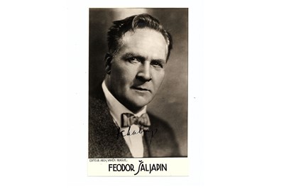 Lot 211 - Chaliaplin (Fedor) Black and white, head and...