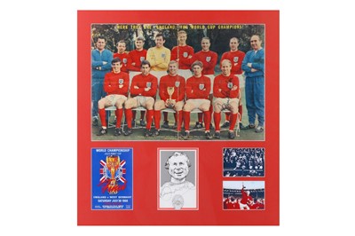 Lot 410 - 1966 World Cup.- Black and white group...