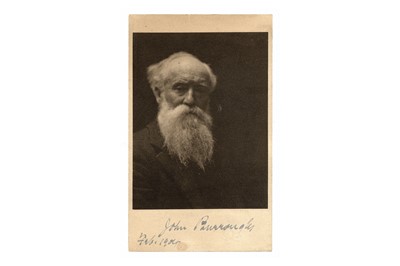 Lot 338 - Burroughs (John) Head and shoulders photograph...