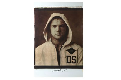 Lot 423 - Rooney (Wayne) Enlarged half length Polaroid...