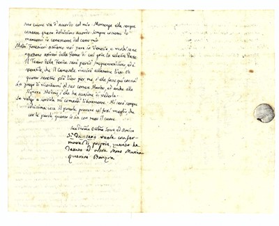 Lot 184 - Querini Benzon (Marina) Letter signed ('Marina...