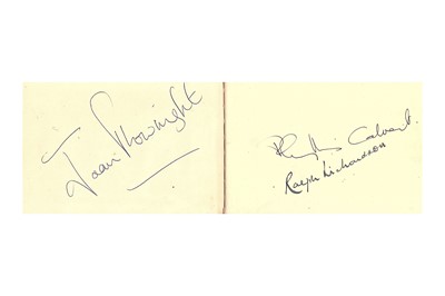 Lot 33 - Autograph Album.- Actors & Entertainers...