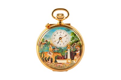 Lot 91 - A gold-plated Charles Reuge a Sainte-Croix...