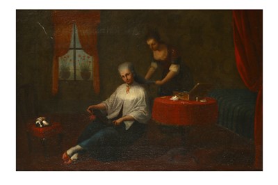 Lot 236 - AFTER MASTER OF THE RIFLESSI A lady at her...