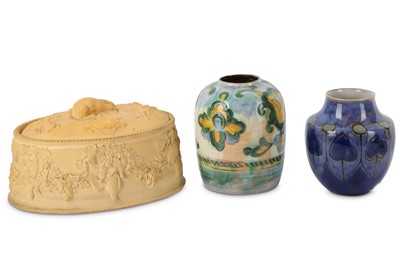 Lot 37 - Two Royal Doulton vases, to include a squat...