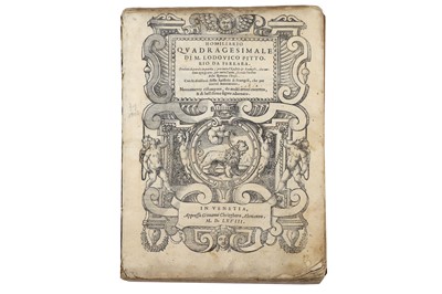 Lot 85 - Sermons.- Pittorio da Ferrara (Lodovico)...