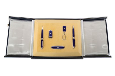 Lot 171 - An Asprey & Co 18ct white gold and guilloche...
