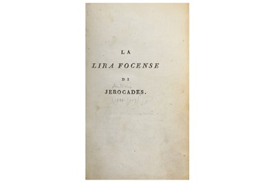 Lot 53 - Jerocades (Antonio) La lira focense, half...