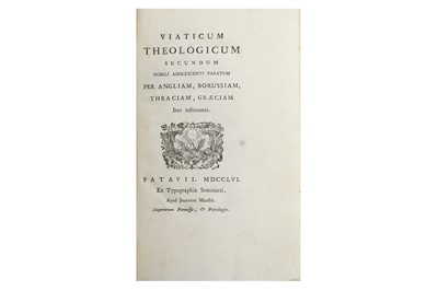 Lot 76 - Pre-Bodoni.- Facciolati (Jacopo) Viaticum...