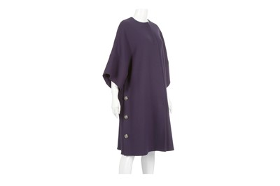 Lot 339 - Dolce and Gabbana Purple Dress Coat, wool mix...