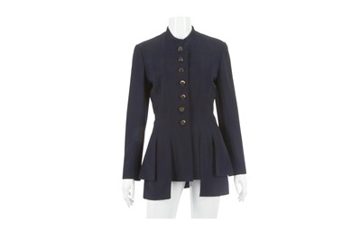 Lot 307 - Karl Lagerfeld Navy Blazer, 1980s, gold tone...