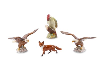 Lot 66 - Beswick  - a large Green Woodpecker 1218, a...
