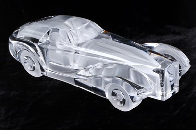 Lot 222 - A Daum Crystal France glass model of a Coupe...
