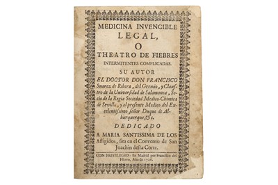 Lot 87 - Suárez de Ribera (Francisco) Medicina...