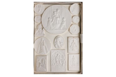 Lot 106 - Cameos.-  Plaster cameos...