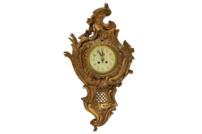 Lot 247 - A late 19th Century French gilt bronze Cartel...