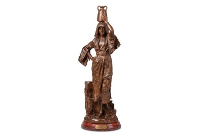 Lot 26 - GASTON LEROUX (FRENCH 1854-1942): A BRONZE...