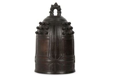 Lot 1029 - A BRONZE BONSHO (HANGING TEMPLE BELL). Edo...
