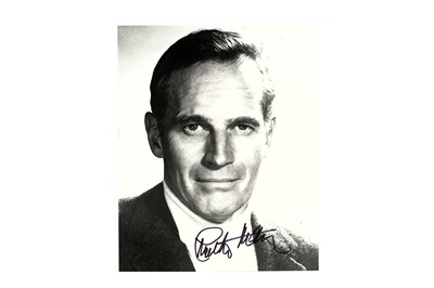 Lot 126 - Heston (Charlton) Black and white, head and...