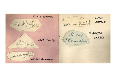 Lot 35 - Autograph Album.- Actors & Music Hall Stars...