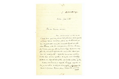 Lot 344 - Gaudin (Charles-Theophile) Autograph letter...