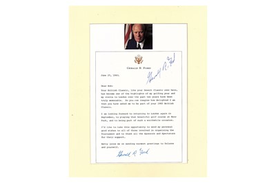 Lot 271 - Ford (Gerald) & Joe Biden Colour reproduction...