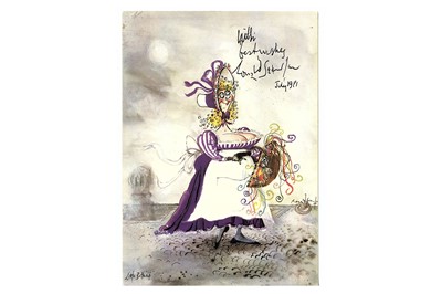 Lot 27 - Searle (Ronald) Vintage menu from the SS...