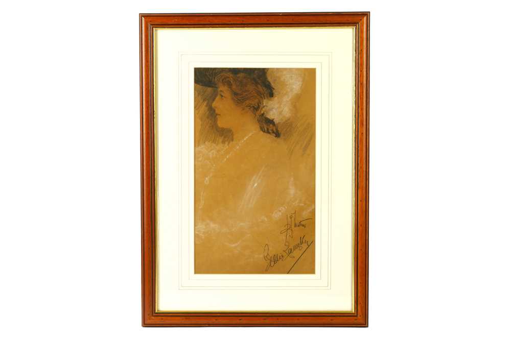 Lot 22 - Mathews (Richard) & Lillie Langtry Portrait of...