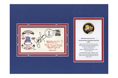 Lot 387 - Apollo 13.- James Lovell First day...