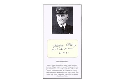 Lot 291 - Military Interest.- Group of signatures by...