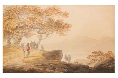 Lot 35 - WILLIAM PAYNE (BRITISH 1754-1833) Figures on a...