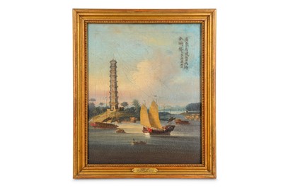 Lot 459 - A CHINESE PAINTING OF THE CHINA COAST. Qing...