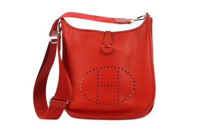 Lot 365 - Hermes Rubis Clemence Evelyn III PM, c. 2010,...