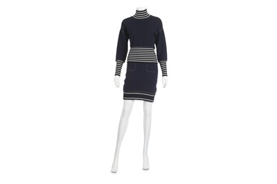 Lot 329 - Chanel Navy Striped Outfit, Cruise 2008,...