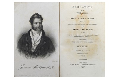 Lot 17 - Belzoni (Giovanni Battista) Narrative of the...