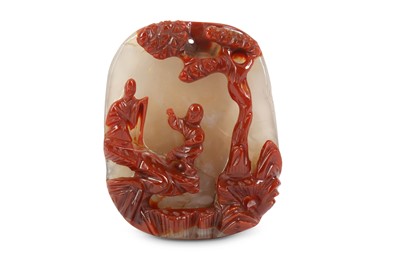 Lot 752 - A CHINESE SUZHOU SCHOOL CARNELIAN AGATE...