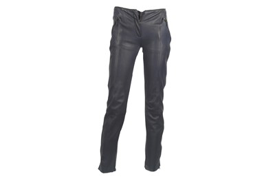 Lot 332 - Alexander McQueen Petrol Blue Bumster Style...
