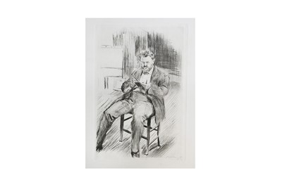 Lot 344 - Slevogt (Max) Selbstbildnis, im Atelier...