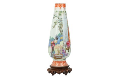 Lot 273 - A CHINESE FAMILLE ROSE ‘LONGEVITY’ VASE....