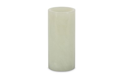 Lot 224 - A CHINESE JADE BRUSH POT, BITONG. Qing Dynasty....