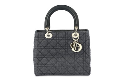 Lot 321 - Christian Dior Denim Lady Dior MM, c. 2005,...