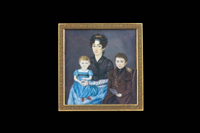 Lot 15 - FRENCH NAIVE SCHOOL (Circa 1828) Portrait...