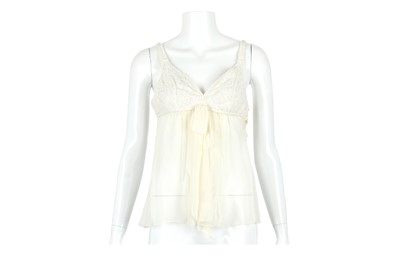 Lot 565 - Chanel Cream Baby Doll Top, Cruise 2005, tweed...