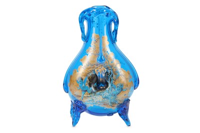 Lot 227 - August Jean (1830-1890) - An Art Nouveau blue...