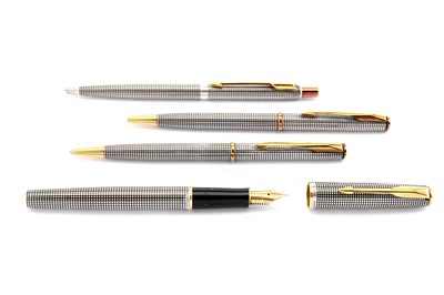 Lot 277 - A silver plated and black lacquered Parker...