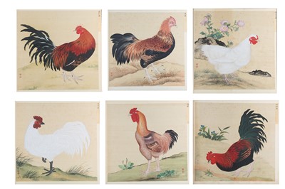 Lot 20 - JIANG TINGXI (1669 – 1732). Cockerels, from...