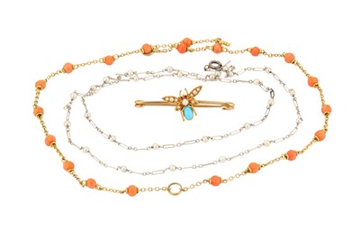 Lot 312 - A collection of jewellery, including a seed...